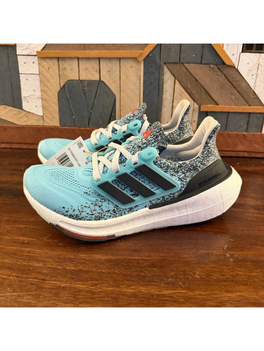 Adidas Ultraboost Light Running Shoes Aqua Black Men 4.5 / Women 5.5
